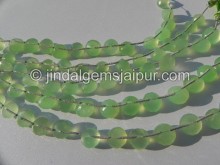 Apple Green Chalcedony Faceted Onion